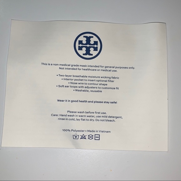 😷 Tory Burch Facemask - Picture 3 of 5